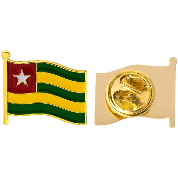 Dominica Flag Lapel Pin Badge Solid Silver 925 Dominica Flag Lapel Pin Badge Solid Silver 925